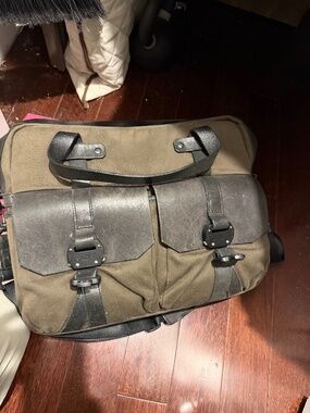 Allen Edmonds x Korchmar Outpost Field Bag USA Leather Nylon Briefcase